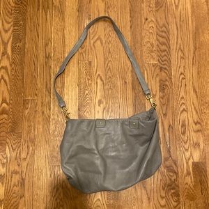 Leather Old Clare V white bag